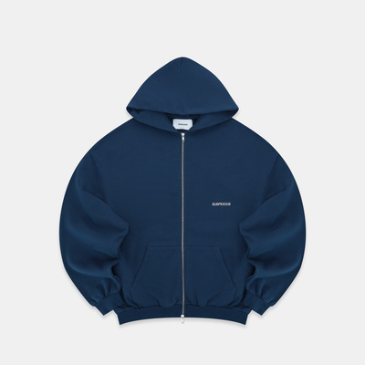 PL / The Essentials Zip-Up Hoodie - Navy