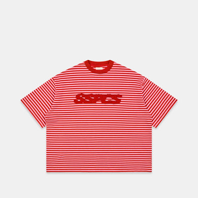 Summer Stripes / SSPCS Applique Striped Tee - Red