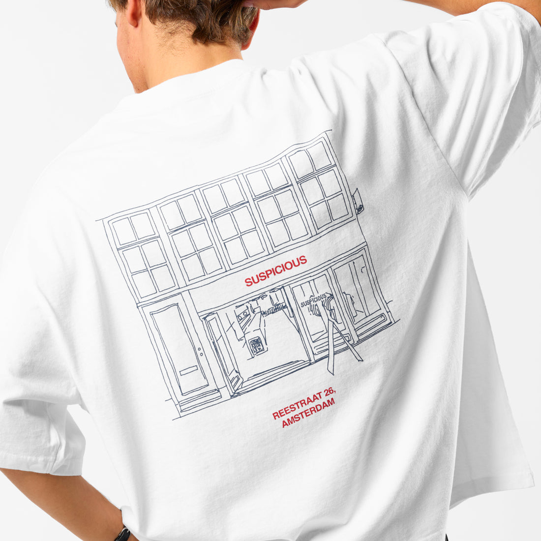 AMS Exclusive / The AMS Store Boxy Tee  - White - XXS