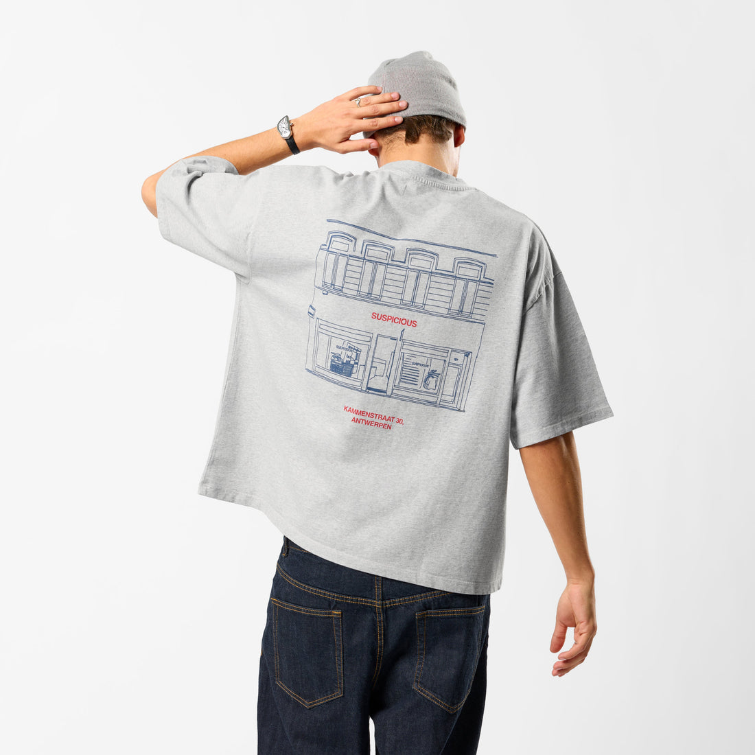 ANT Exclusive / The ANT Store Boxy Tee  - Neutral Heather - XXS