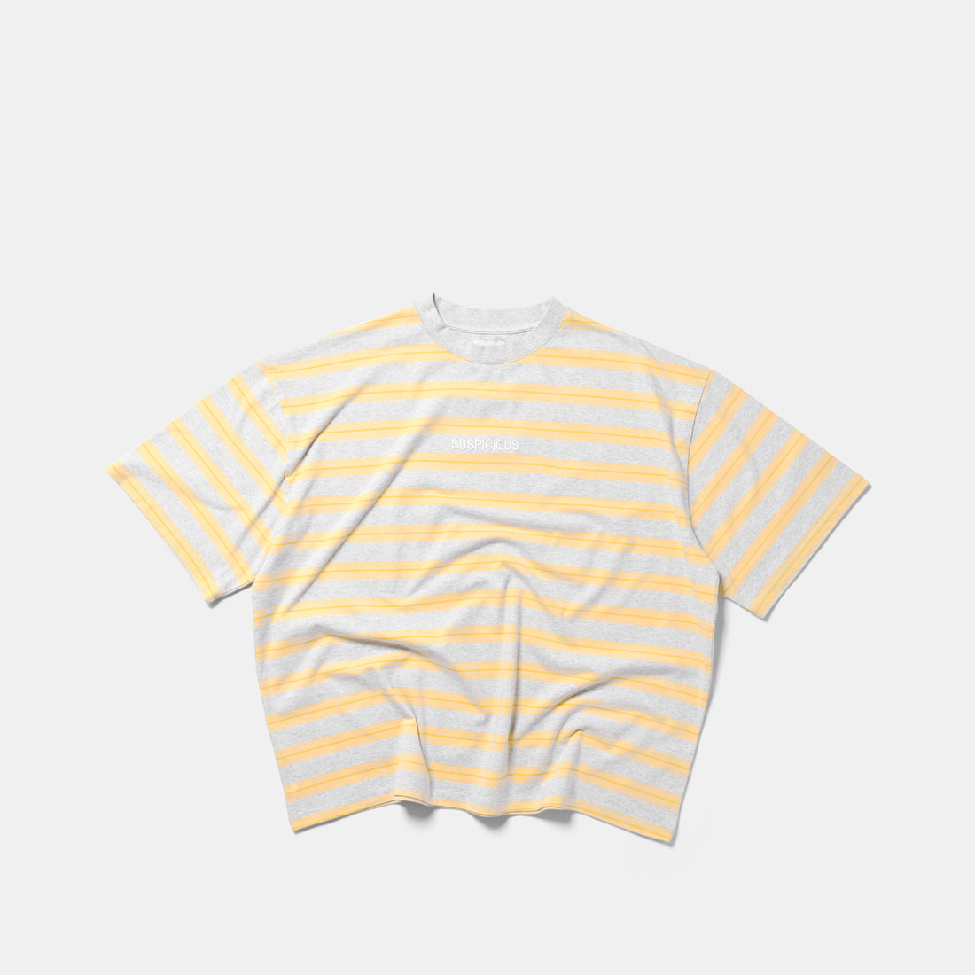Summer Breeze / Mirror Striped Tee - Heather & Yellow