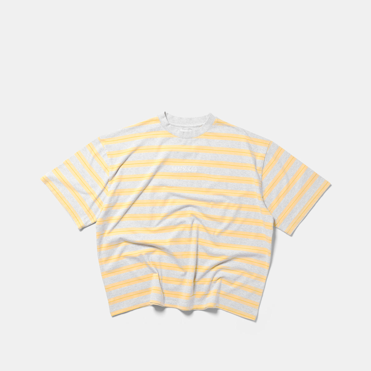 Summer Breeze / Mirror Striped Tee - Heather & Yellow