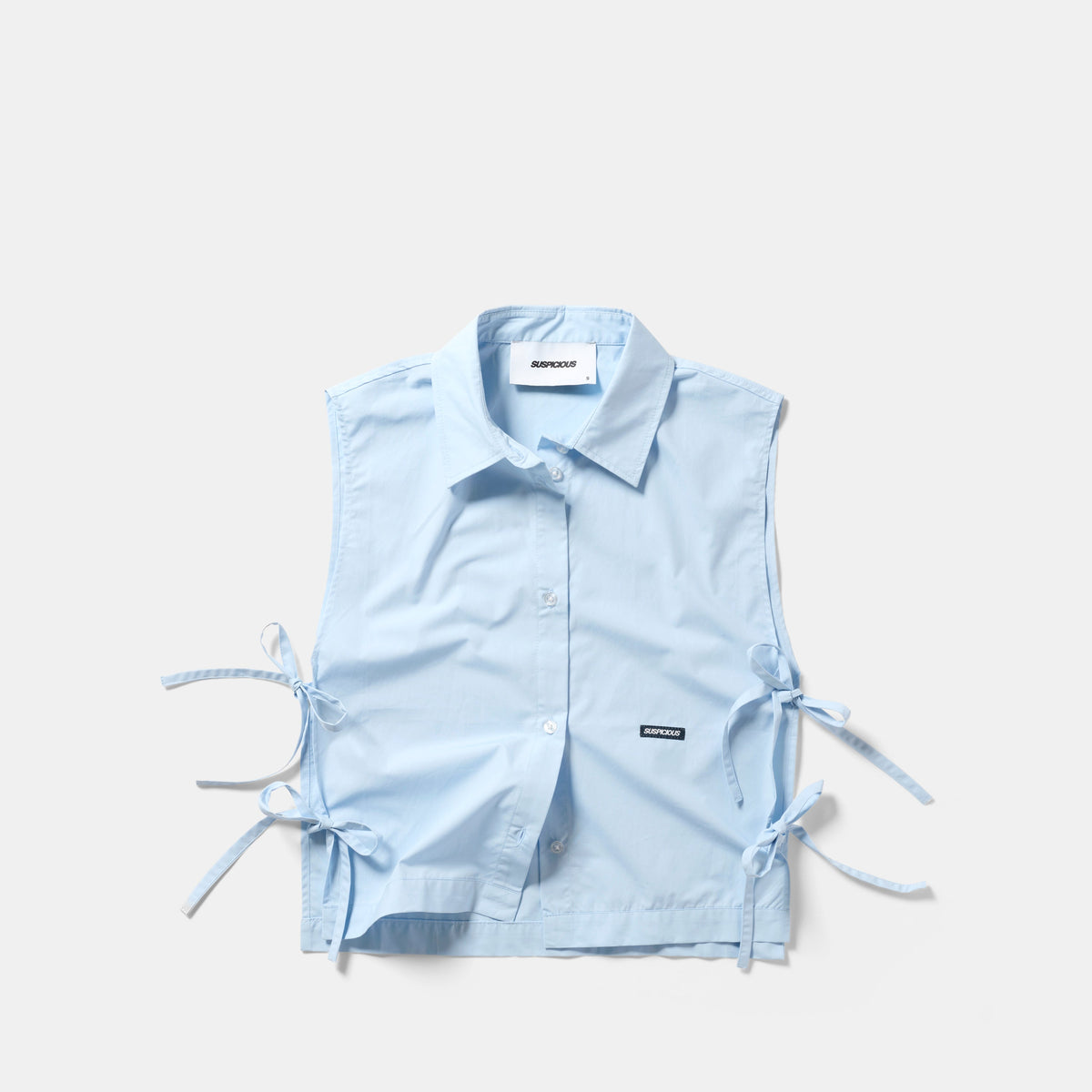 Basics / Basic W Bow Tabard Shirt - Celestial Blue
