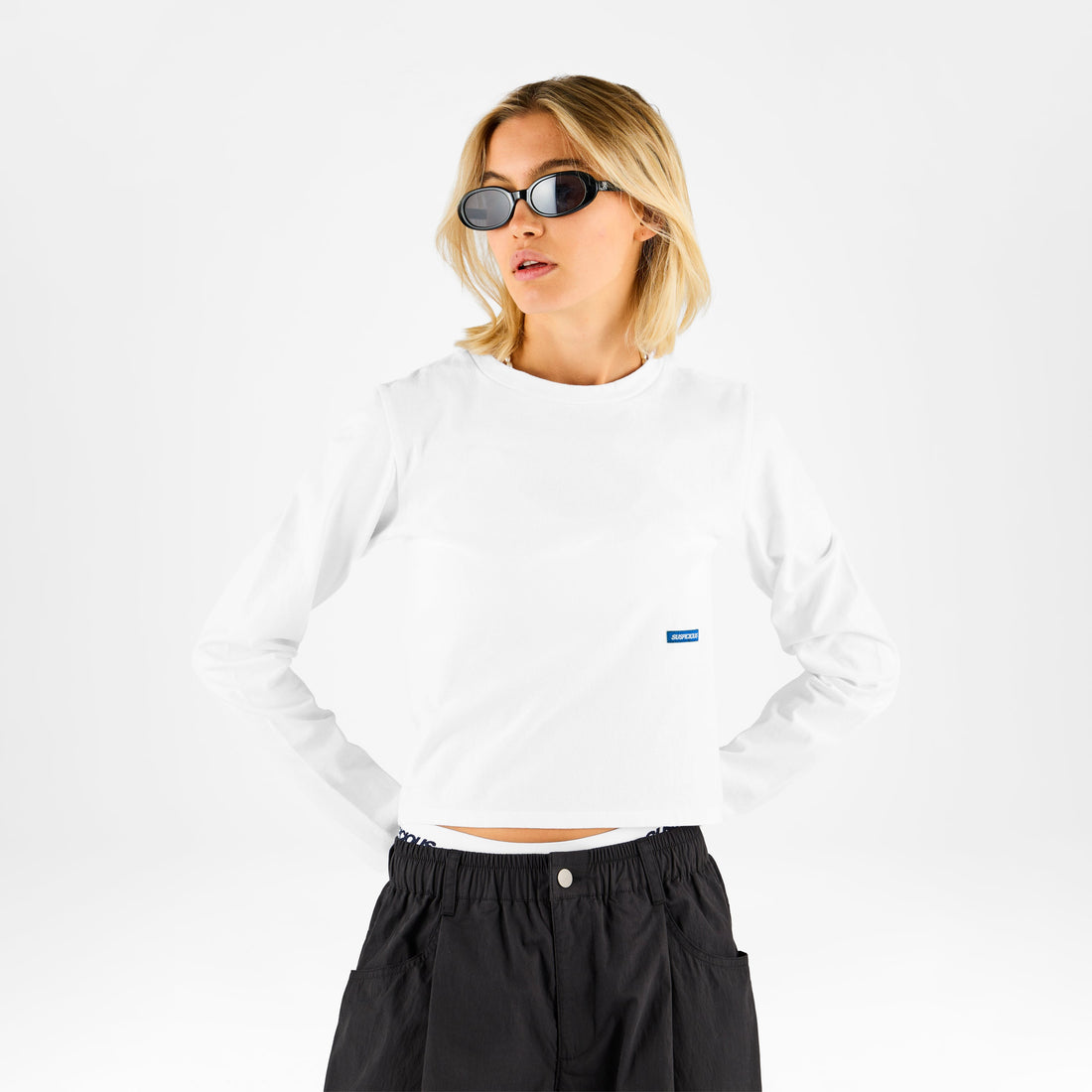 Basics / Basic W Tight Longsleeve - White
