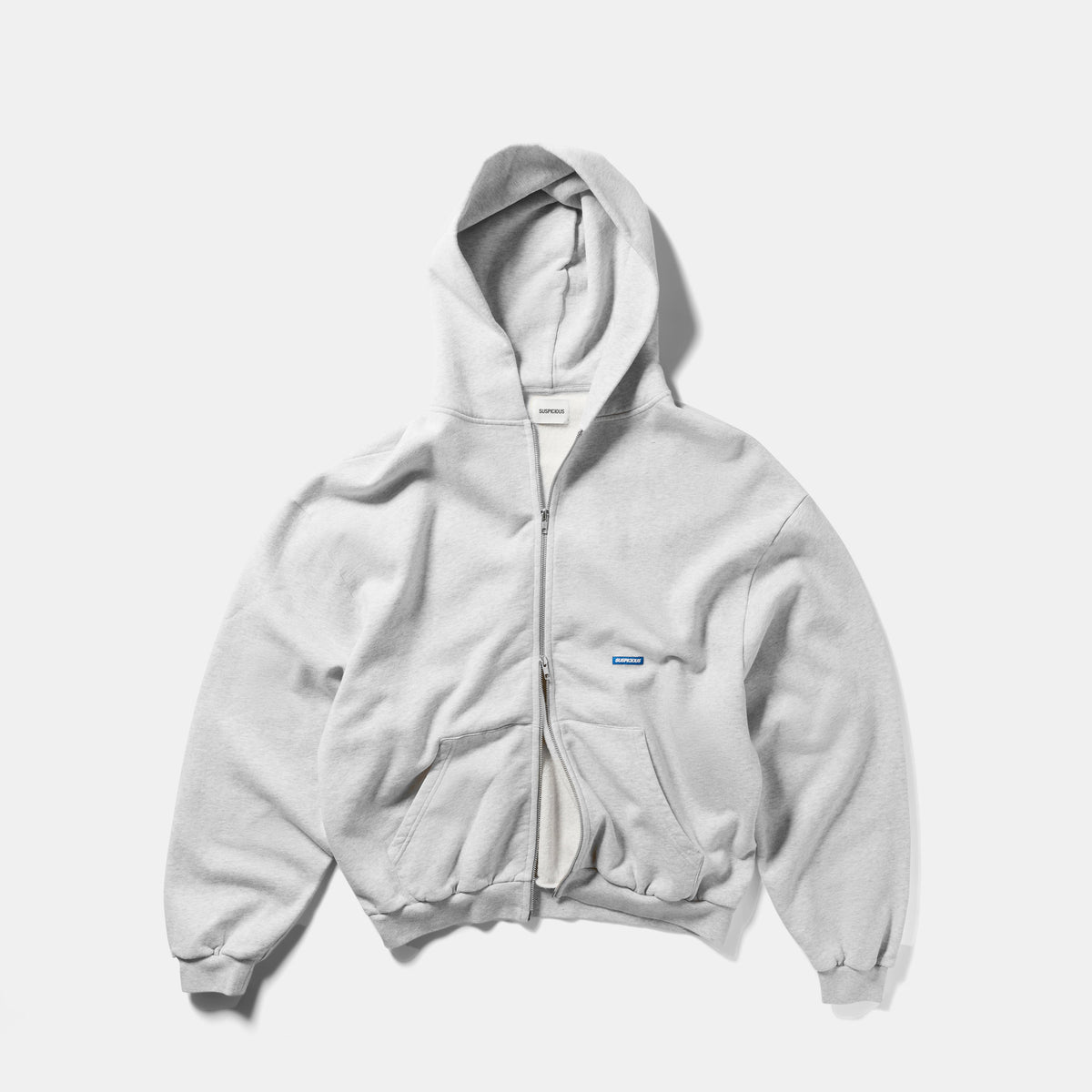 Basics / Basic Zip-Up Hoodie - Ash