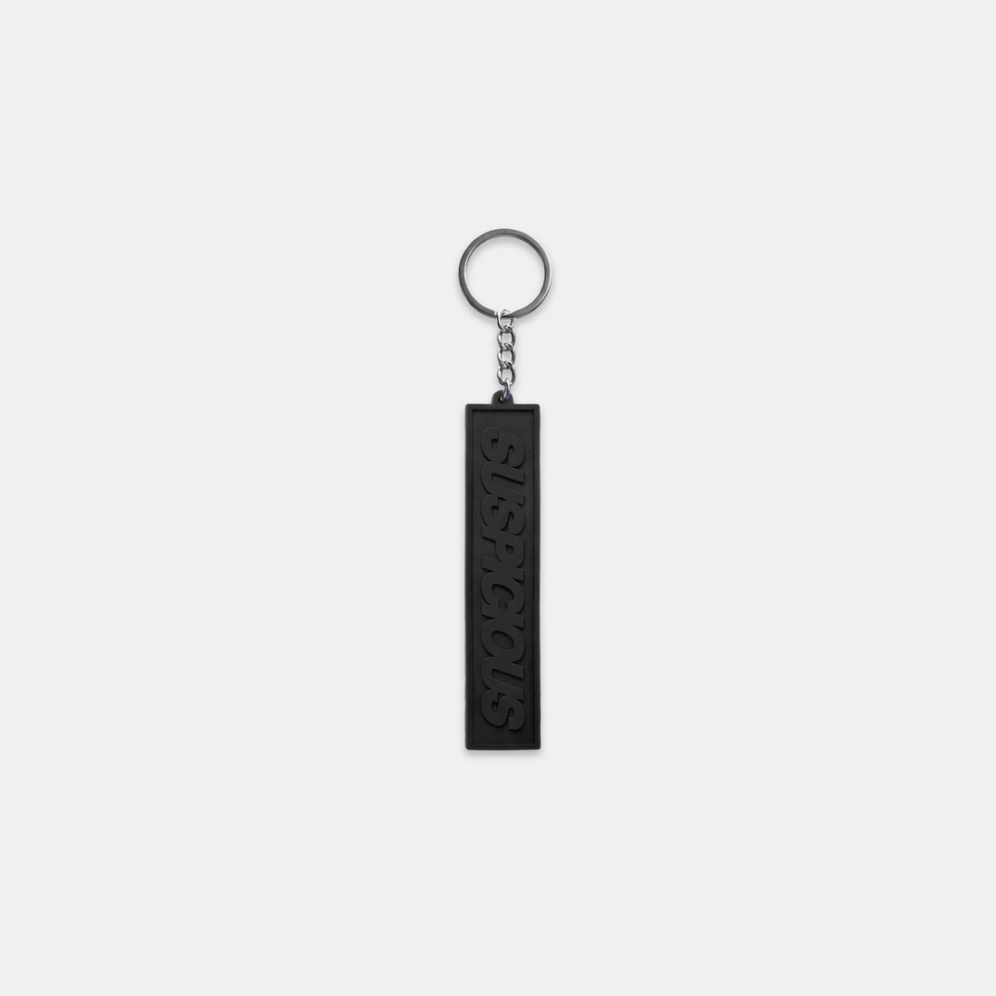 PL / Slanted Rubber Keychain - Black