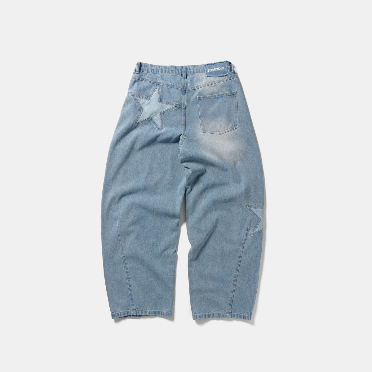 Suspicious Cowboys / Bleached Star Barrel Jeans - Washed Blue