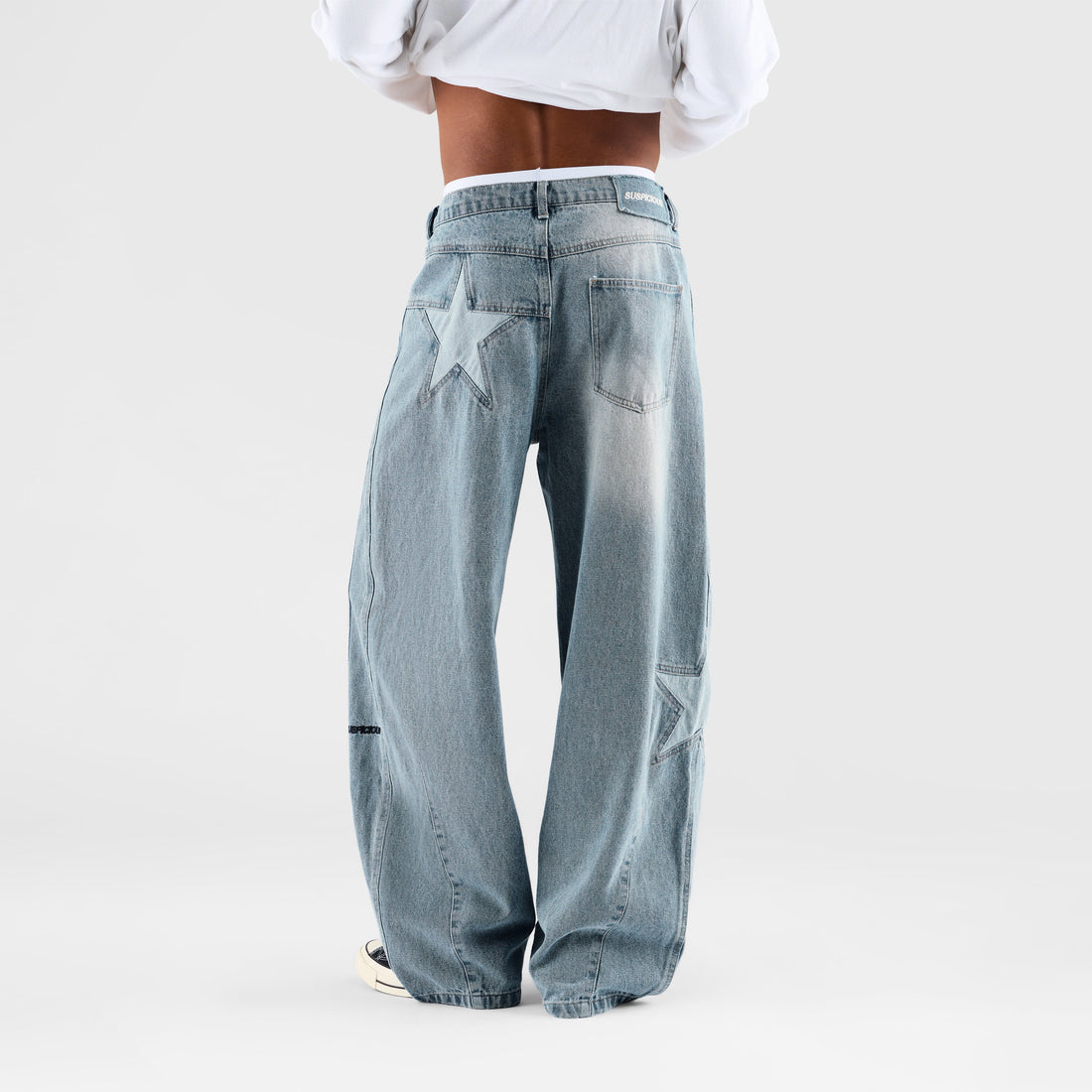 Suspicious Cowboys / Bleached Star Barrel Jeans - Washed Blue