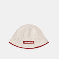Boat / Border Crochet Hat - Natural
