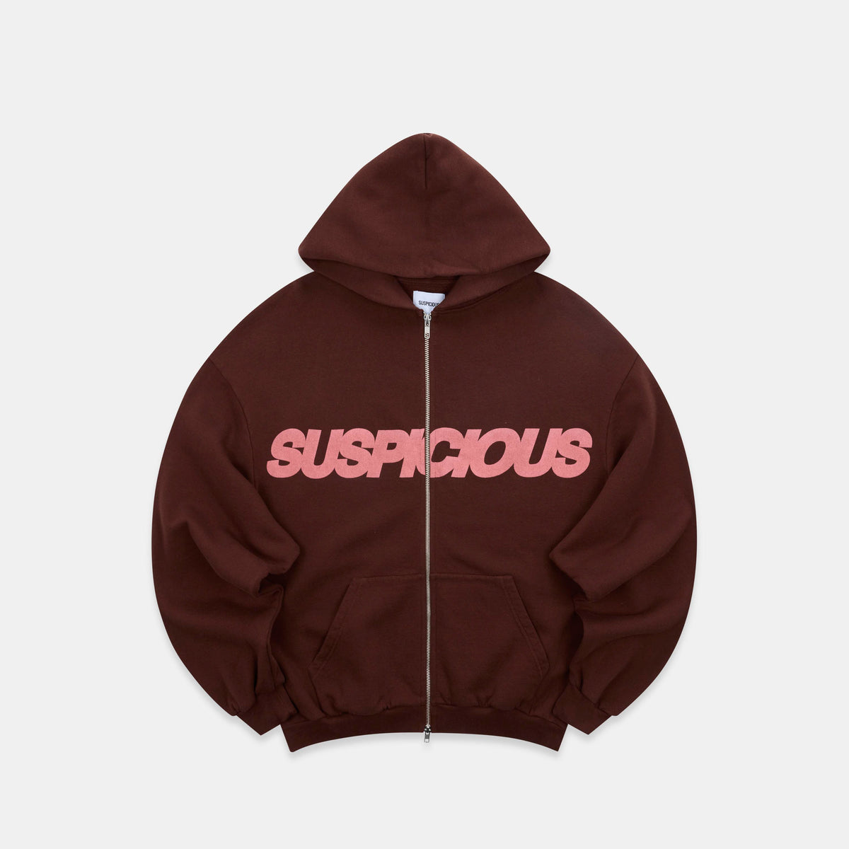 Camo / Base Zip-Up Hoodie - Burnt Mahogany - XXS