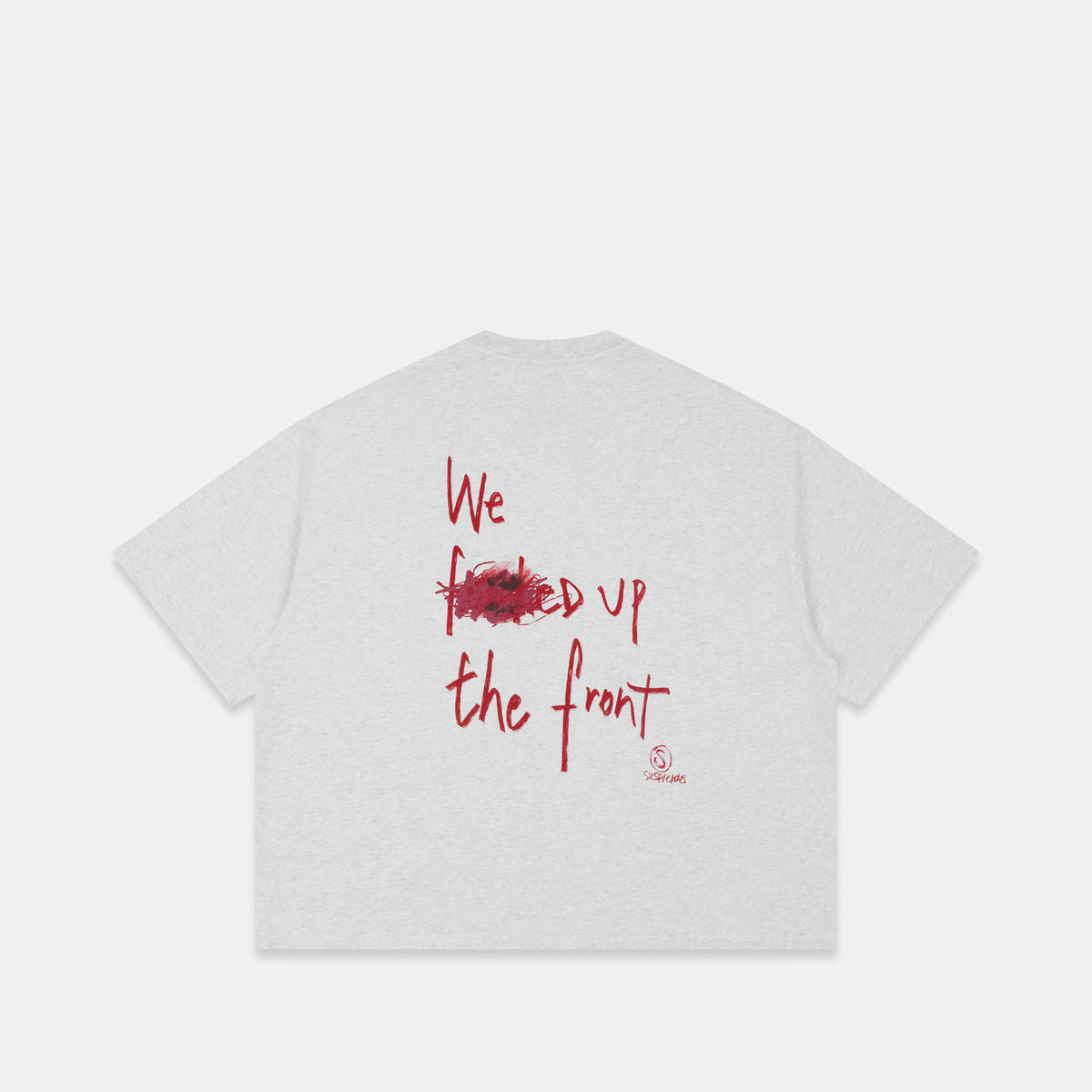 Bestsellers Variants / F'd Up Tee - Ash & Ruby Red