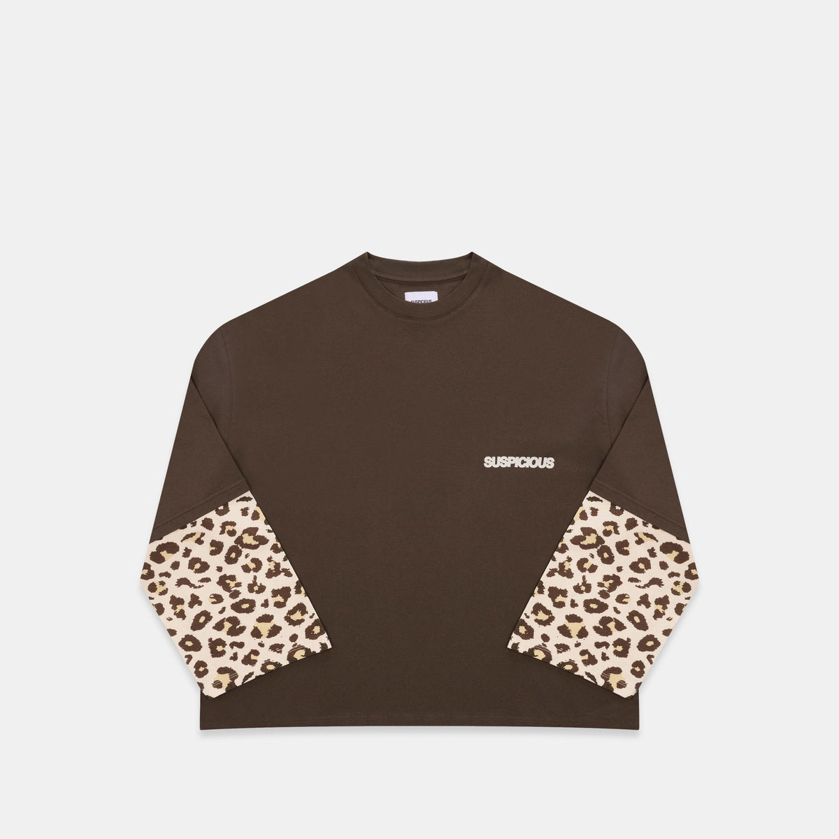 Leopard / Leopard Layered Longsleeve - Espresso