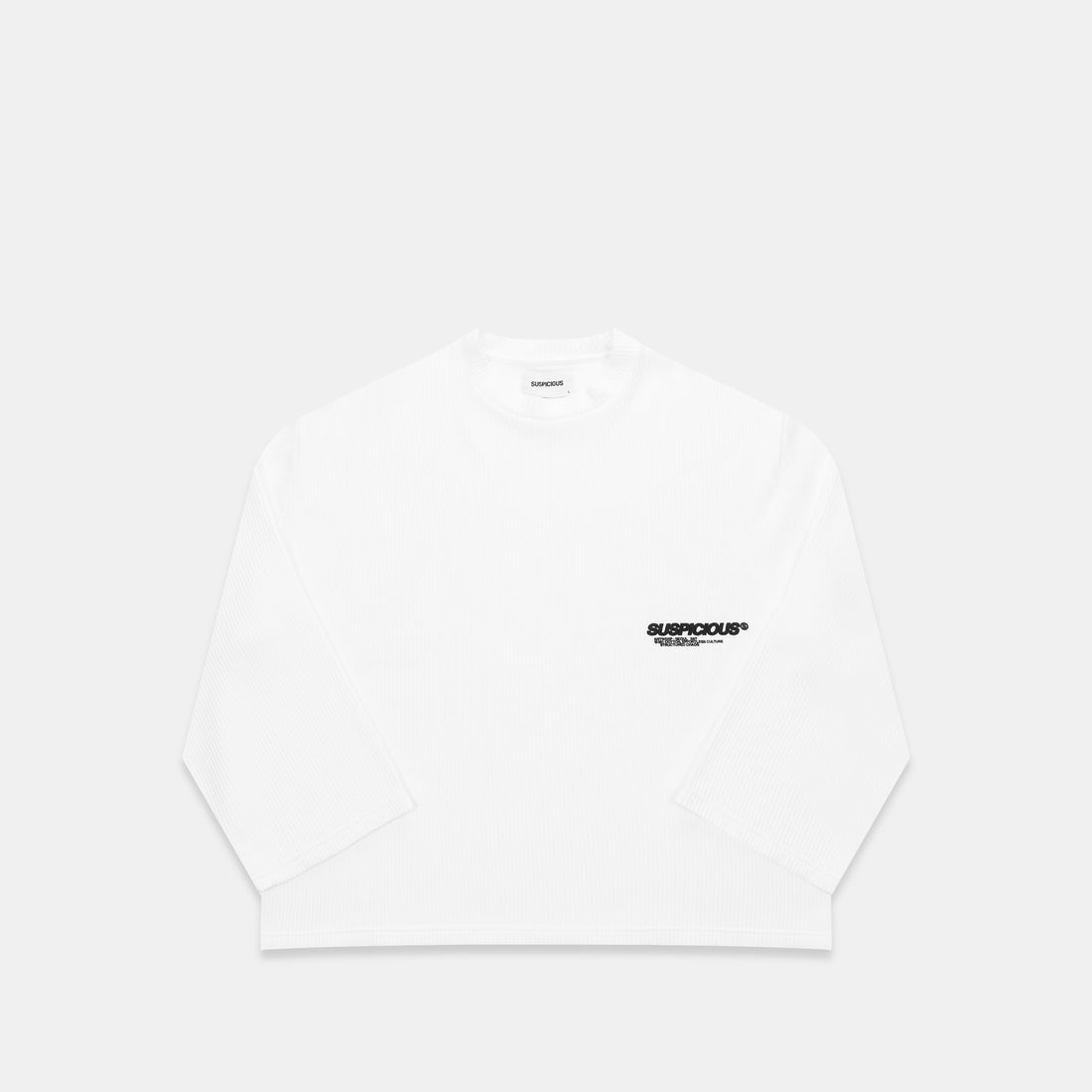 +351 Cotton / New Essentials Waffle Longsleeve - White