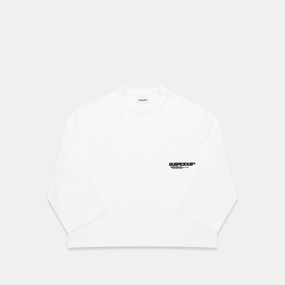 +351 Cotton / New Essentials Waffle Longsleeve - White