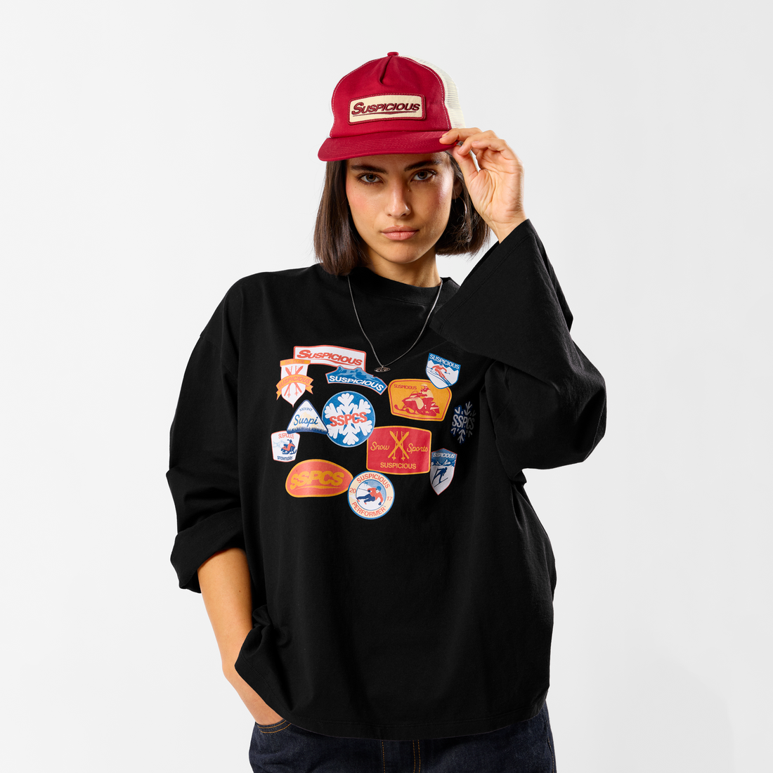 Winter3 / Patchwork Longsleeve - Black
