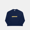 Camo / Slanted Longsleeve - Deep Navy