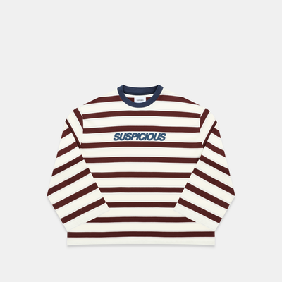 Winter1 / Striped Longsleeve - Natural & Red