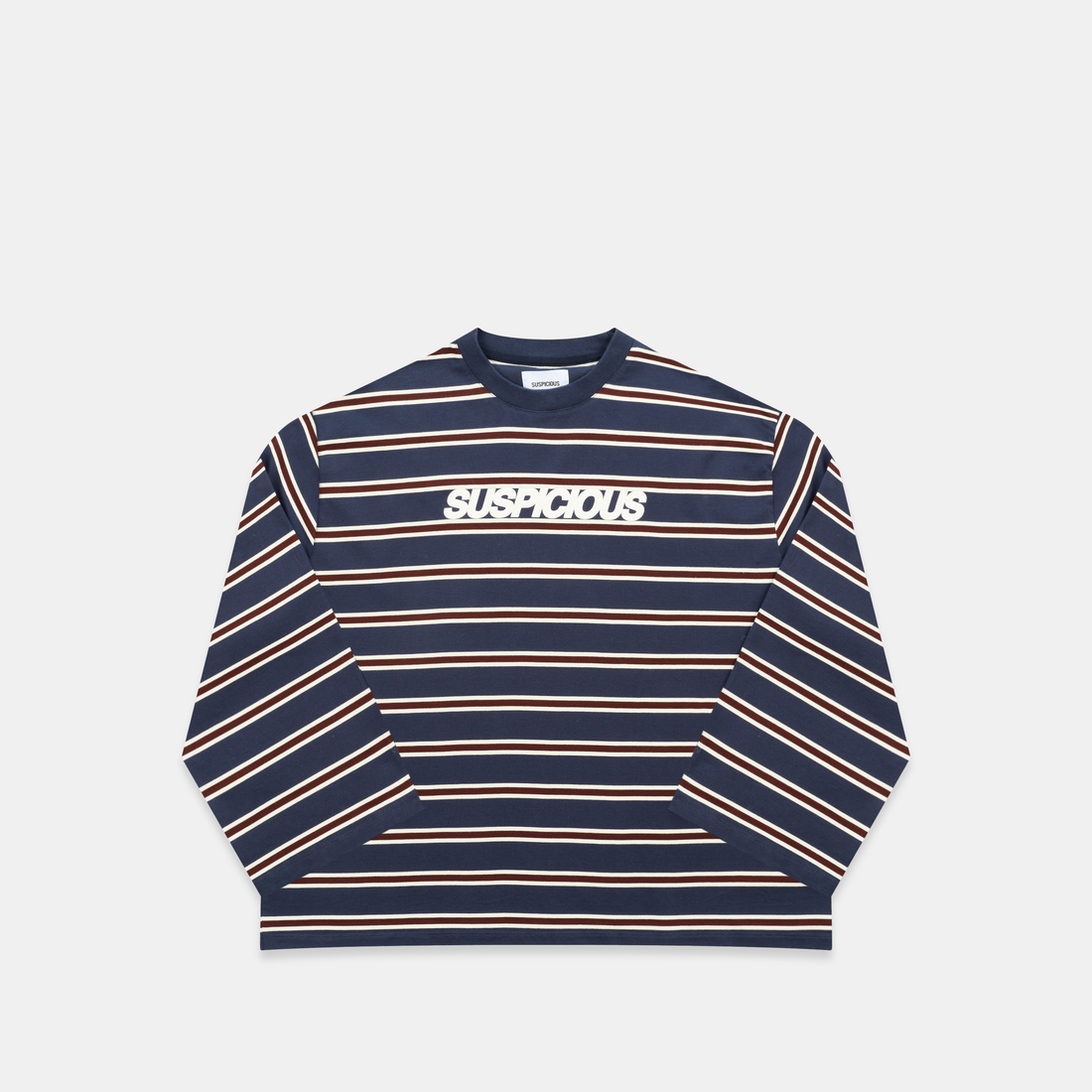 Winter1 / Striped Longsleeve - Navy & Red