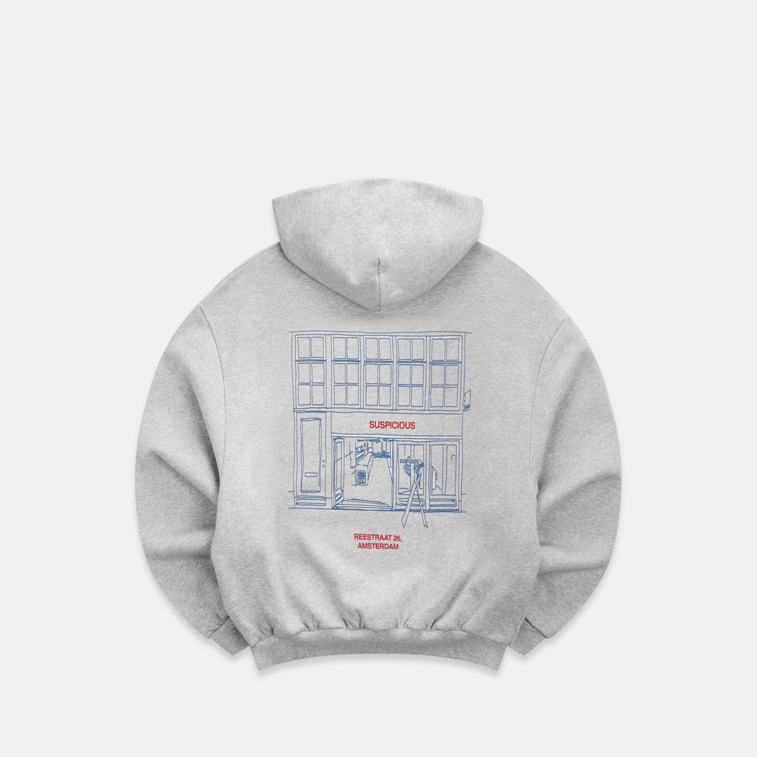 AMS Exclusive / The AMS Store Boxy Hoodie  - Neutral Heather - XXS