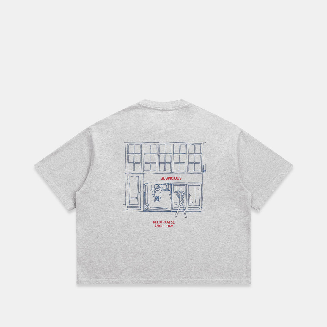 AMS Exclusive / The AMS Store Boxy Tee  - Neutral Heather - XXS