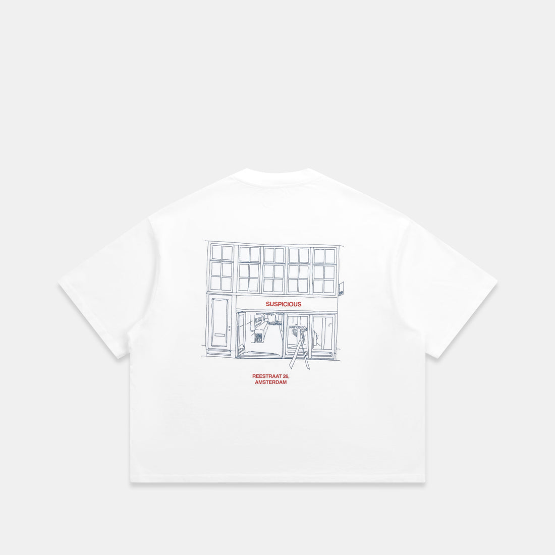 AMS Exclusive / The AMS Store Boxy Tee  - White - XXS