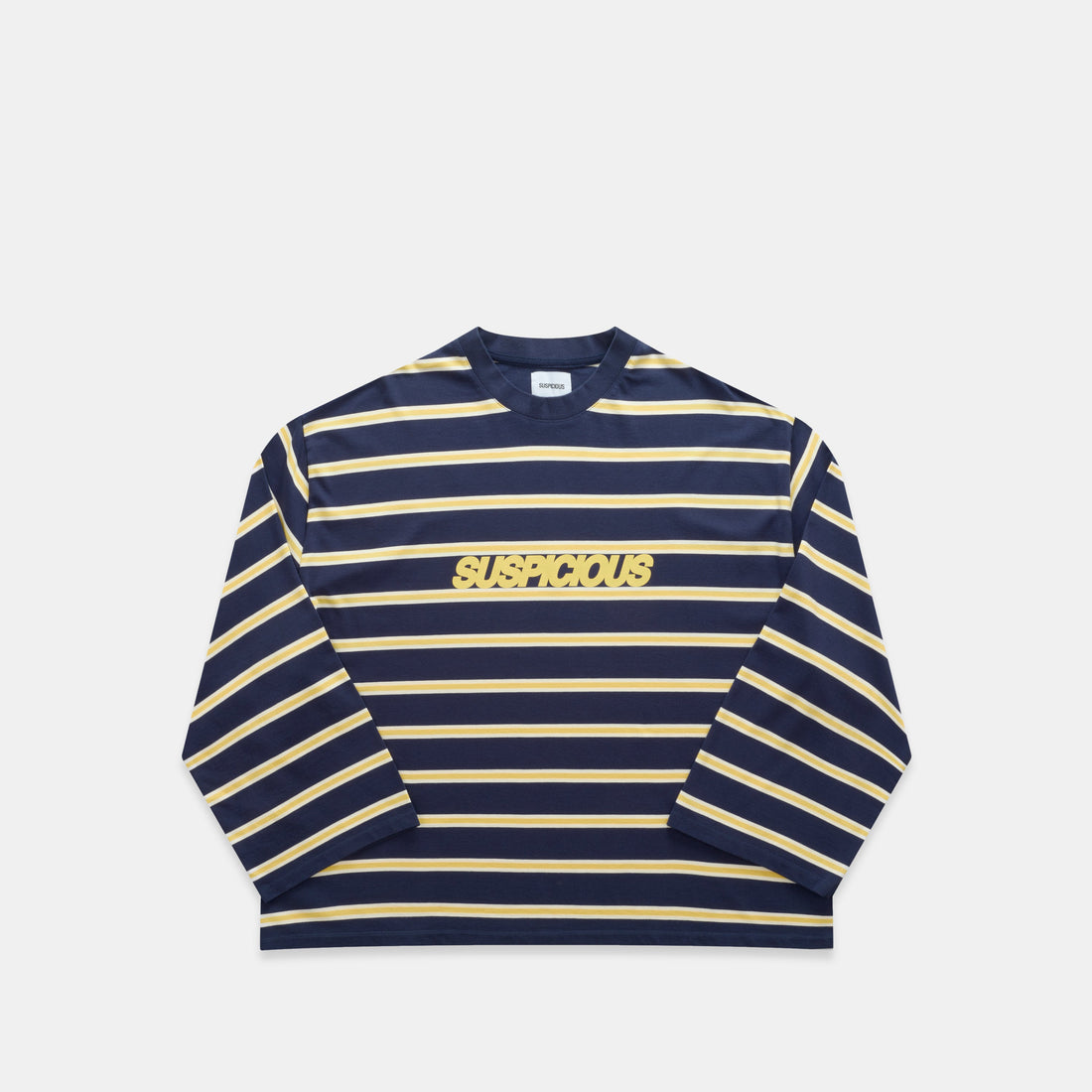 Bestsellers Variants / The Slanted Striped Longsleeve - Nightfall & Yellow
