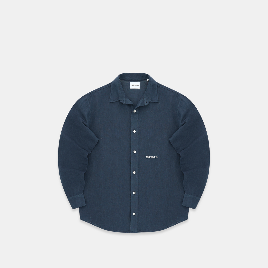 PL / Essentials Linen Longsleeve Shirt - Coastal Blue