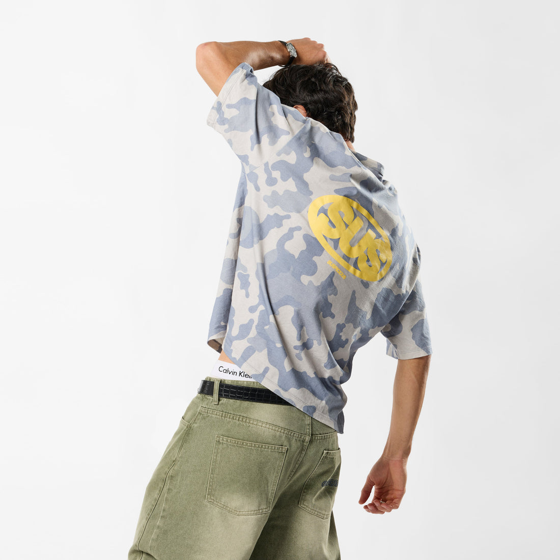Fall / Camo Tee - Blue - XXL