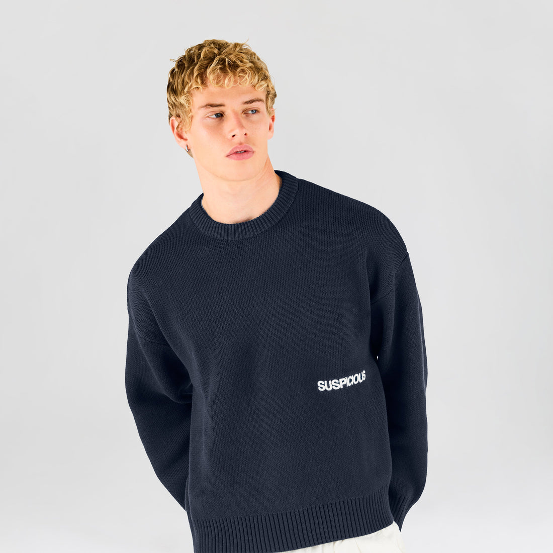 End Of Summer / Core Knitted Crew - Nightfall