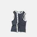 Core / Core Sleeveless Button Tank - Nightfall