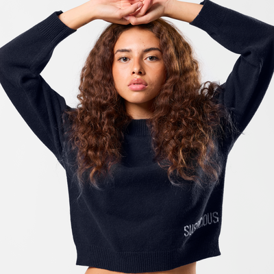 Winter2 / Core W High Neck Knit - Navy