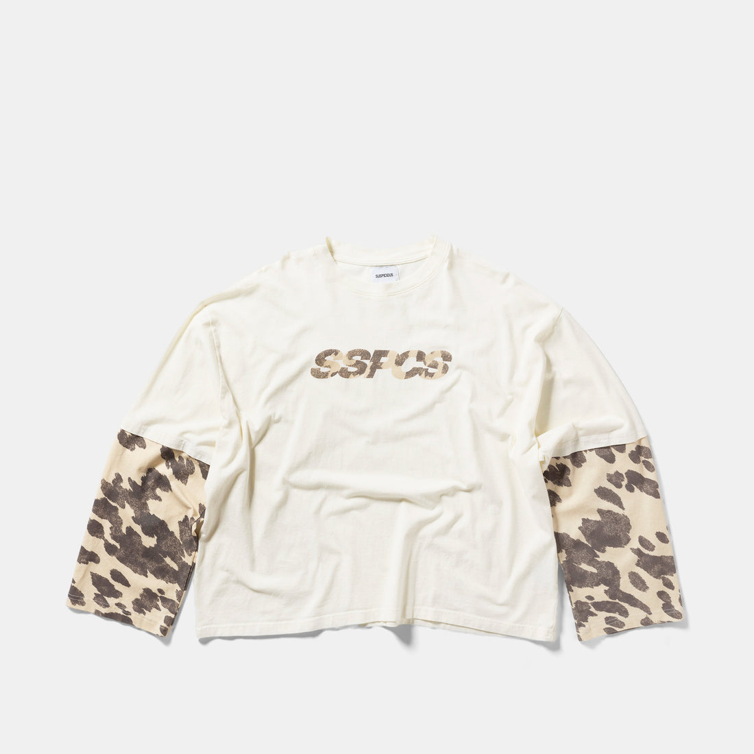 Suspicious Cowboys / Cow Layered Longsleeve - Natural