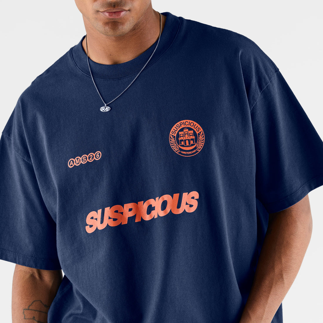 2026 Store Exclusives Football / Emblem AMS Tee - Navy