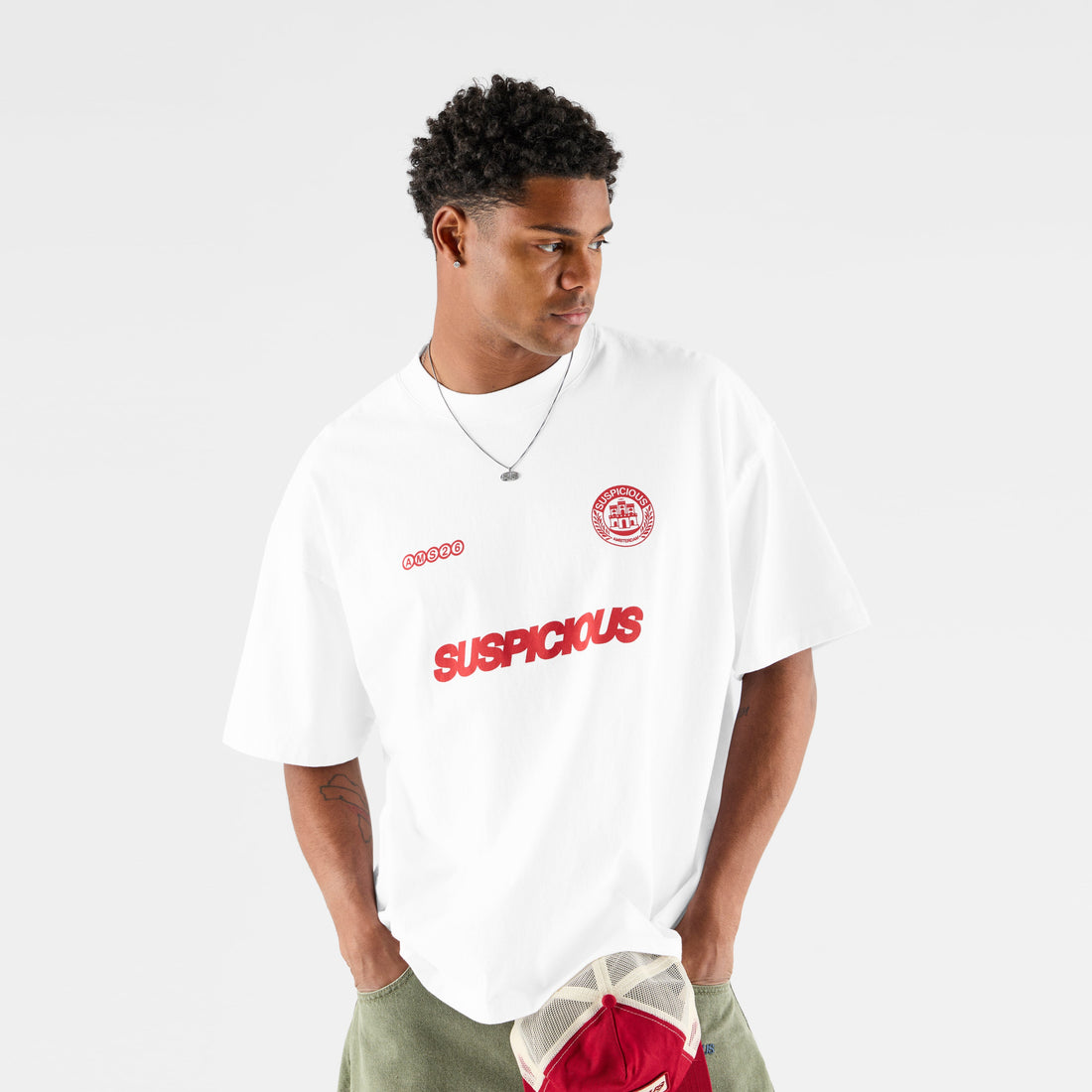 2026 Store Exclusives Football / Emblem AMS Tee - White