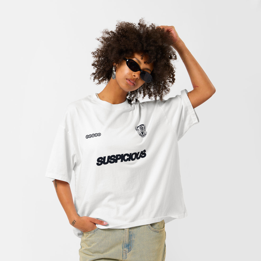Bestsellers Variants / Emblem Tee - White & Nightfall