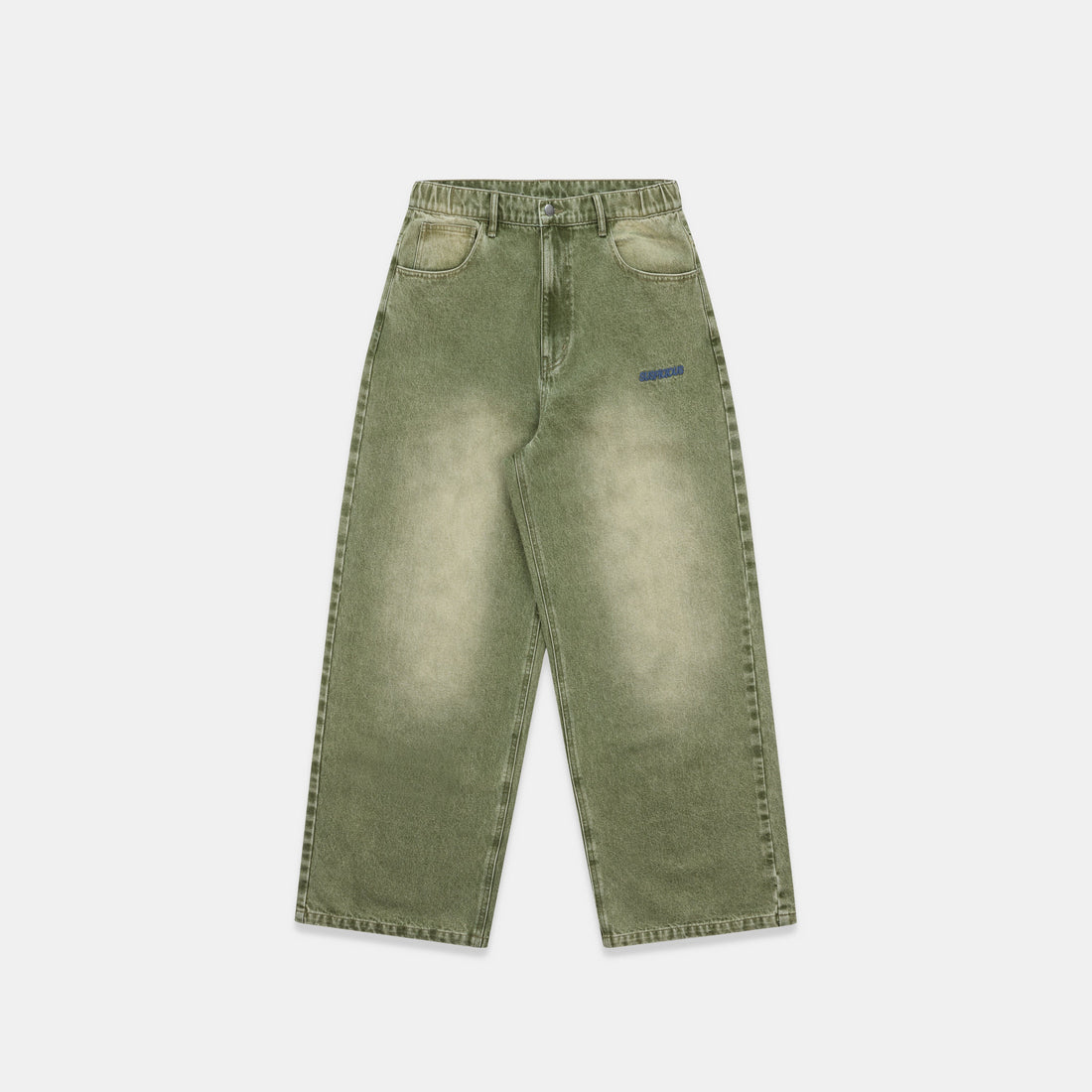 Softground / Essentials Baggy Jeans - Washed Matcha