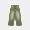 Softground / Essentials Baggy Jeans - Washed Matcha