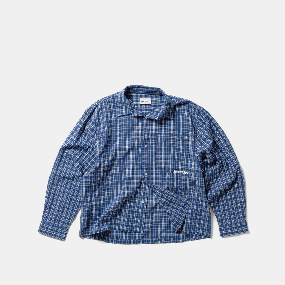 Suspicious Cowboys / Essentials Checked Shirt - Blue & White