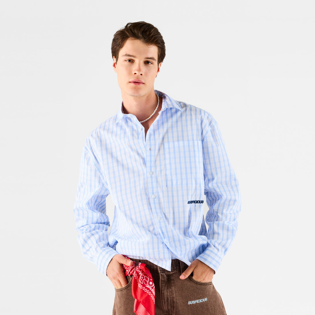 Boat / Essentials Checkered Shirt - Light Blue