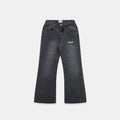 Leopard / Essentials Flairy Jeans - Washed Black