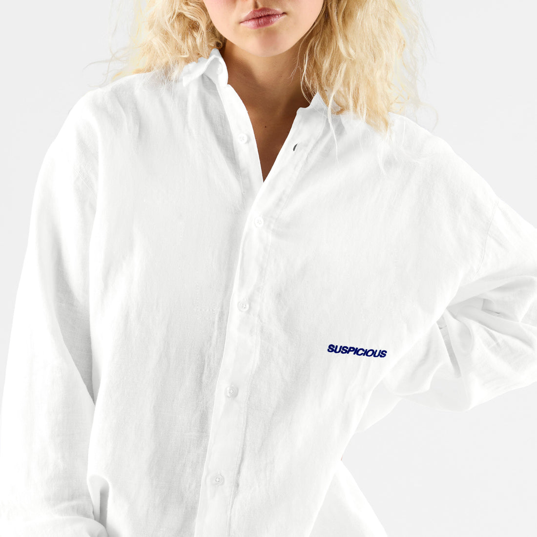 PL / Essentials Linen Longsleeve Shirt - White