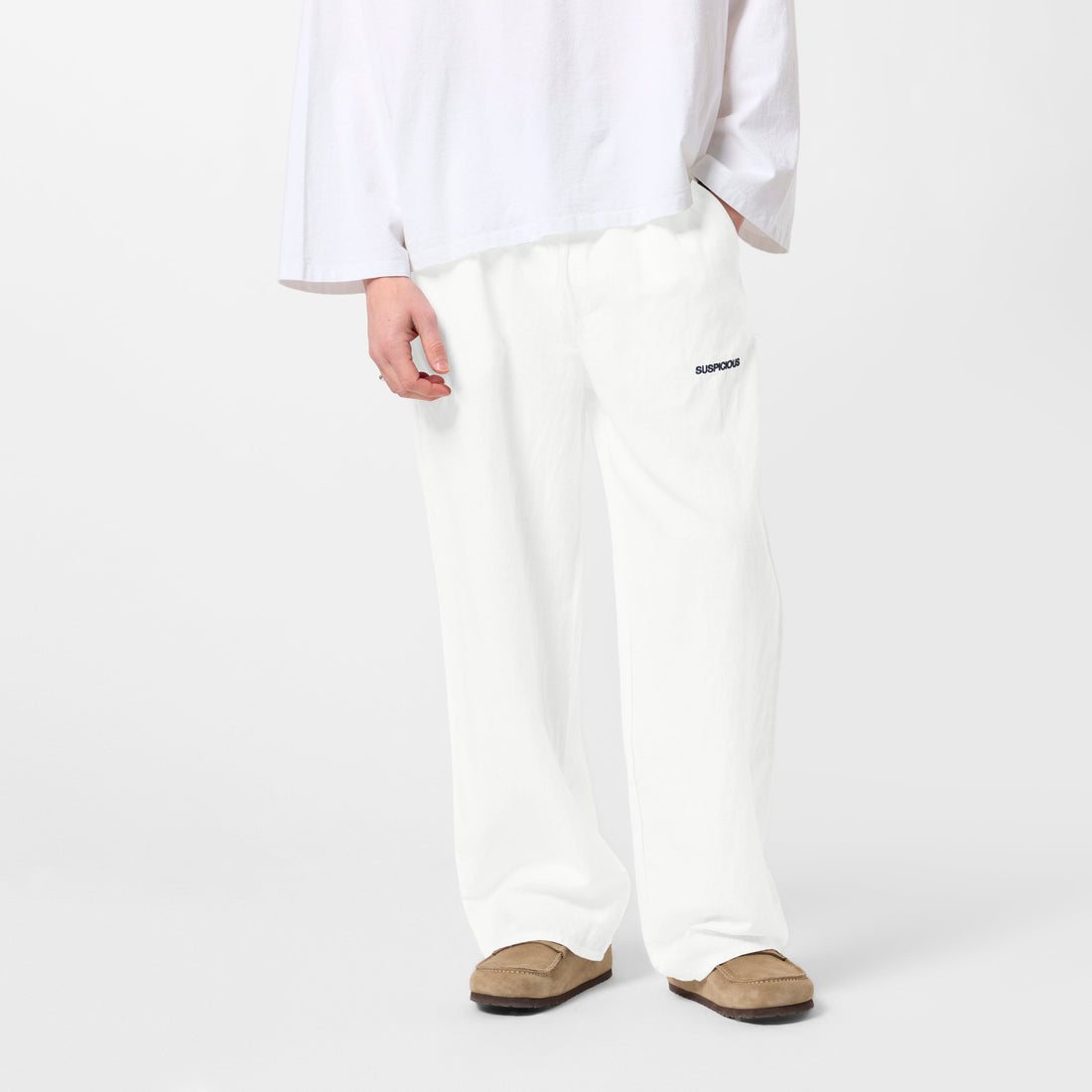 PL / Essentials Linen Pants - White