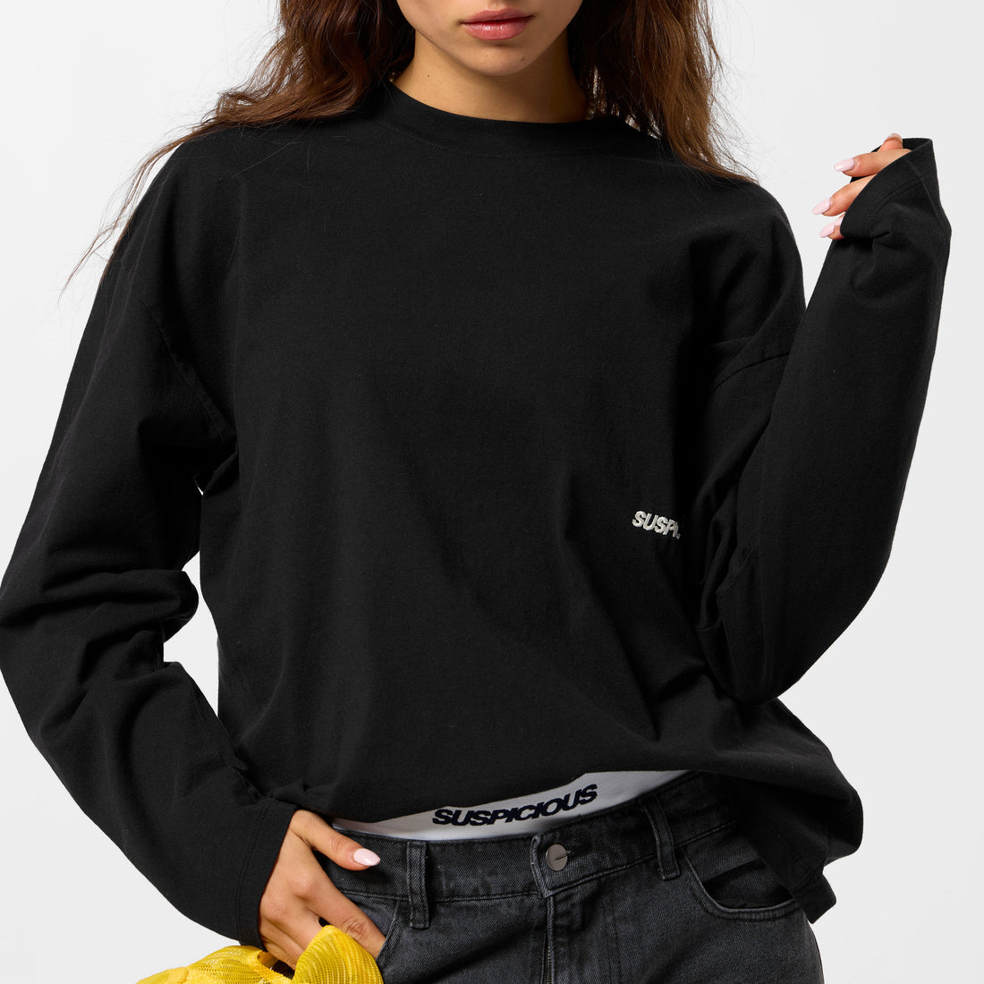 Bestsellers Variants / Essentials Longsleeve - Black