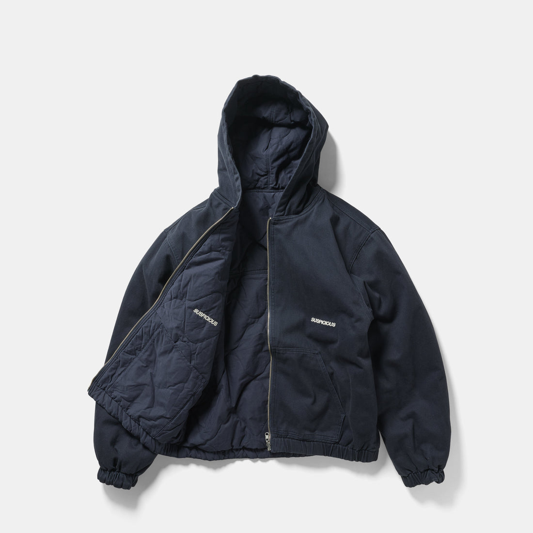 Fall 1 / Essentials Reversible Canvas Hooded Jacket - Navy