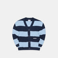 Boat / Essentials Striped Crochet Cardigan - Ice Blue & Nightfall