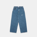 Boat / Essentials Striped Baggy Jeans - Washed Blue