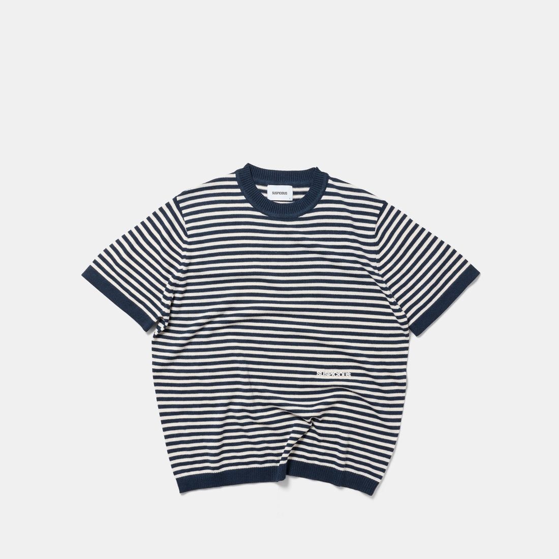 Summer Breeze / Essentials Striped Knitted Tee - Nightfall