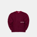 Winter4 / Essentials Striped Mohair Knit - Red