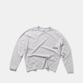 End Of Summer / Essentials Striped Ringer Longsleeve - Off-White & Heather Grey