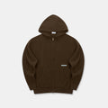Winter2 / Essentials Tight Knitted Zipped Hoodie - Espresso